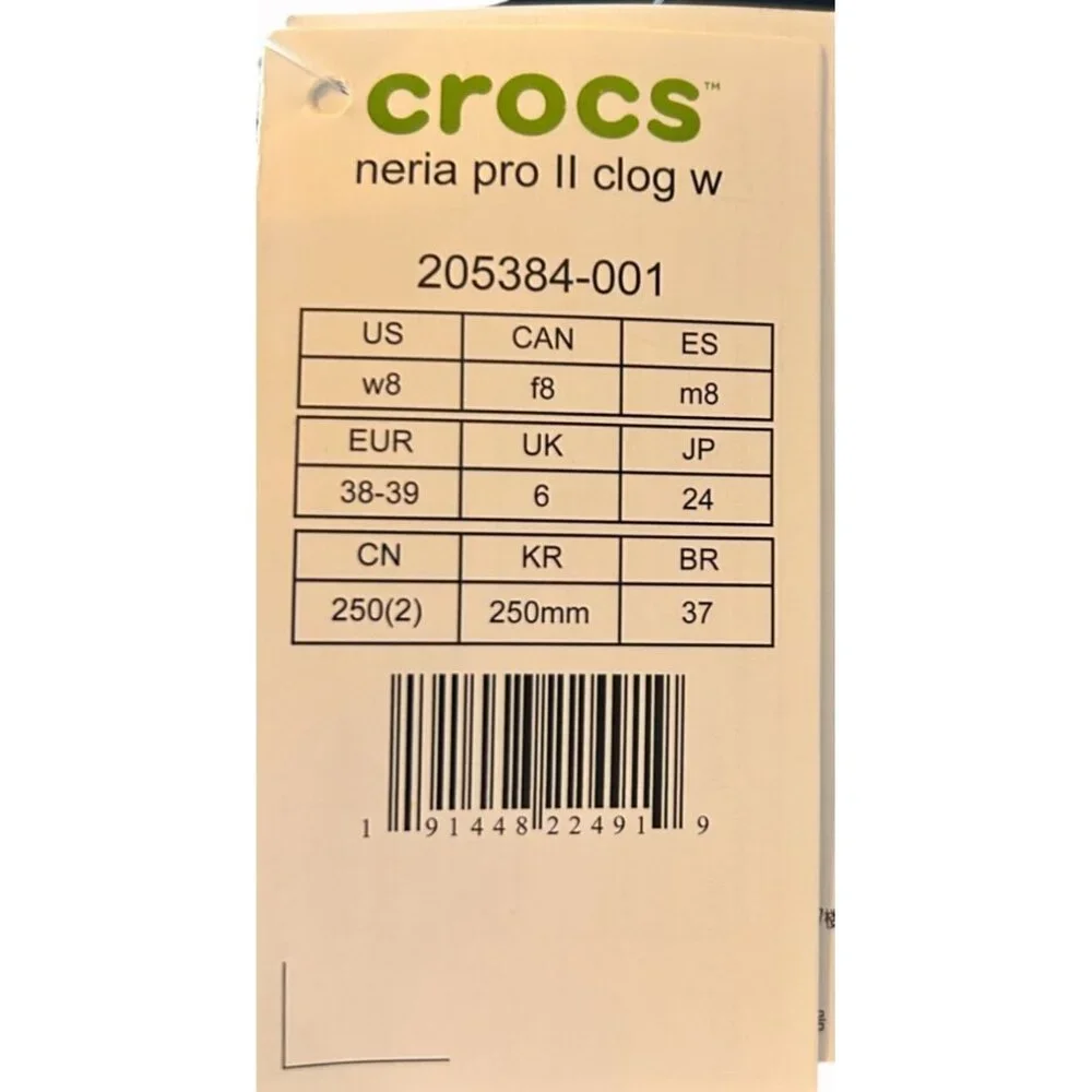 Crocs Women's Neria Pro II Clogs Slip Resistant Work Shoes Size 8 - Picture 8 of 8